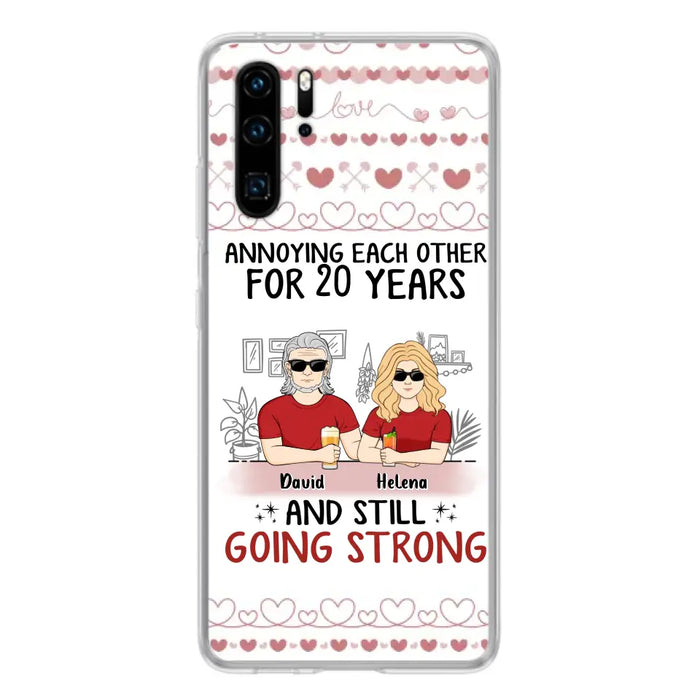 Custom Personalized Couple Phone Case - Best Gift Idea For Couple/Husband/Father's Day - Annoying Each Other For 20 Years And Still Going Strong - Case For Oppo/Xiaomi/Huawei