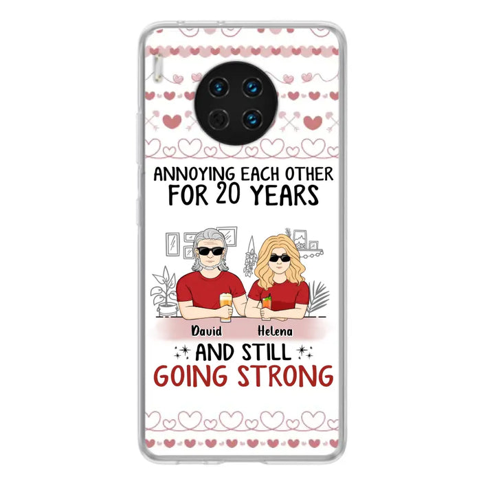 Custom Personalized Couple Phone Case - Best Gift Idea For Couple/Husband/Father's Day - Annoying Each Other For 20 Years And Still Going Strong - Case For Oppo/Xiaomi/Huawei