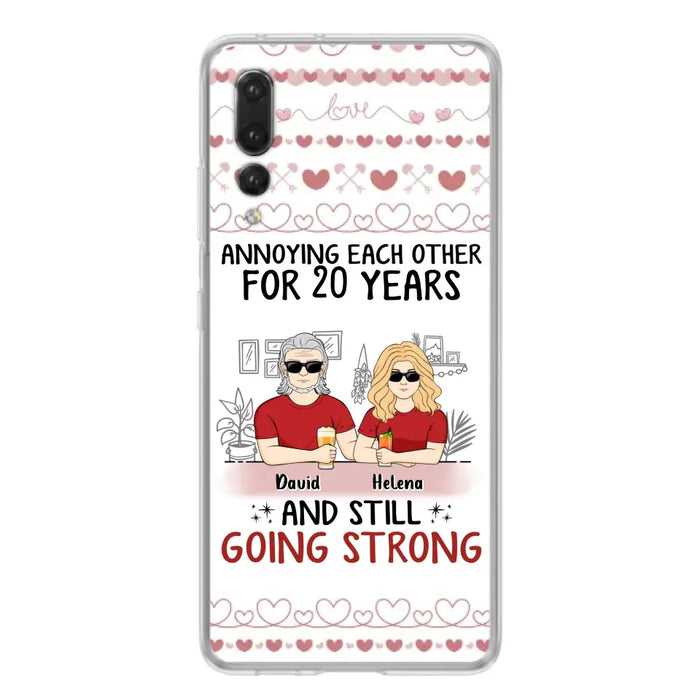 Custom Personalized Couple Phone Case - Best Gift Idea For Couple/Husband/Father's Day - Annoying Each Other For 20 Years And Still Going Strong - Case For Oppo/Xiaomi/Huawei