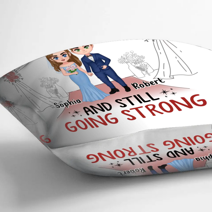 Personalized  Chibi Couple Pillow Cover - Best Gift Idea For Couple/Husband/Father's Day - Annoying Each Other For 15 Years And Still Going Strong