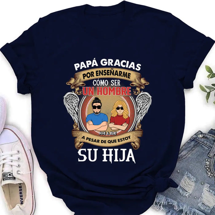 Personalized T-shirt/Long Sleeve / Sweatshirt / Hoodie for Father's day - Spanish Version