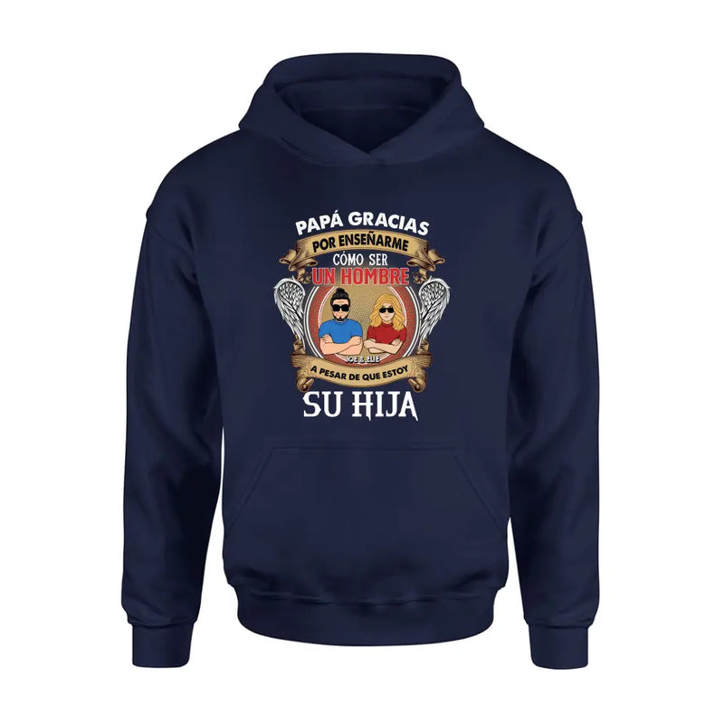 Personalized T-shirt/Long Sleeve / Sweatshirt / Hoodie for Father's day - Spanish Version