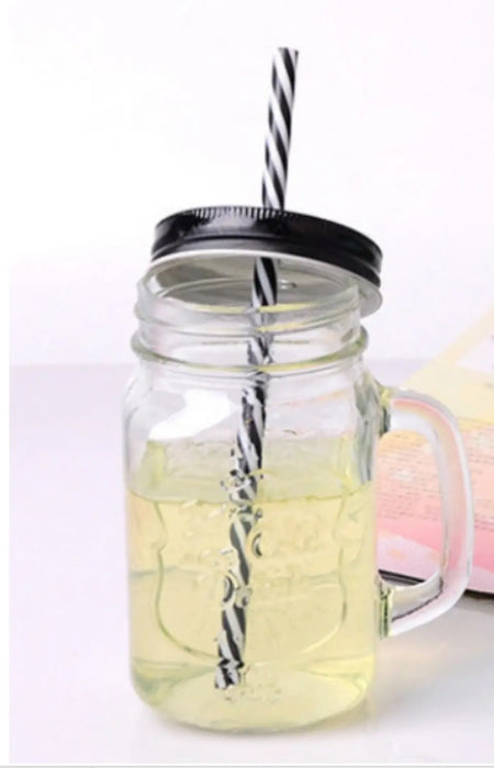 Personalized Garden Mason Jug with Straw - Up to 5 Children - Gift Idea For Grandma/Mom