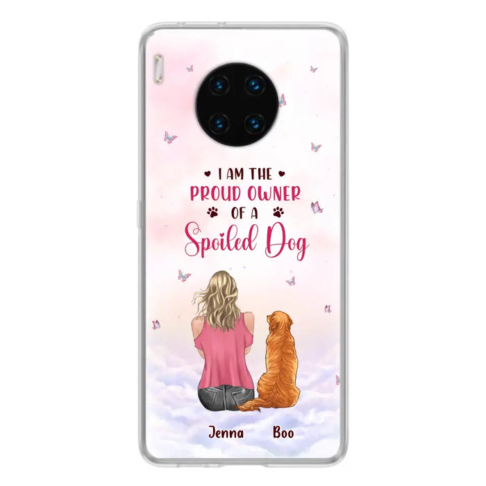 Custom Personalized Dog Mom Phone Case - Upto 5 Dogs - Gift Idea For Dog Lovers - I Am The Proud Owner Of A Spoiled Dog - Case for Xiaomi/Huawei/Oppo