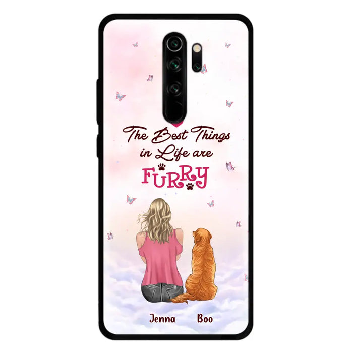 Custom Personalized Dog Mom Phone Case - Upto 5 Dogs - Gift Idea For Dog Lovers - The Best Things In Life Are Furry - Case for Xiaomi/Huawei/Oppo