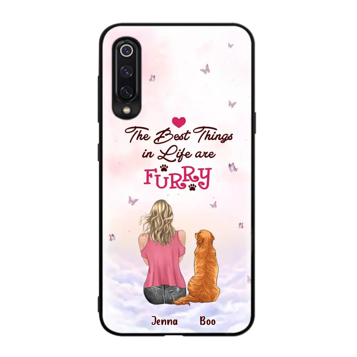 Custom Personalized Dog Mom Phone Case - Upto 5 Dogs - Gift Idea For Dog Lovers - The Best Things In Life Are Furry - Case for Xiaomi/Huawei/Oppo