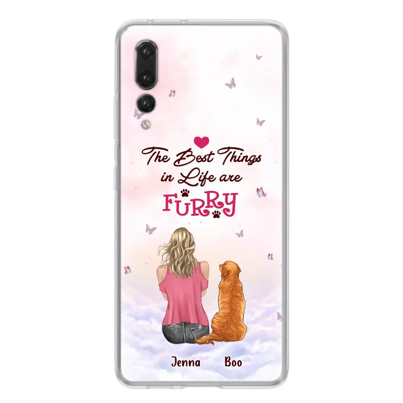 Personalized Dog Mom Phone Case - Up to 5 Dogs - Gift Idea For Dog Lovers - The Best Things In Life Are Furry - Case for Xiaomi/Huawei/Oppo