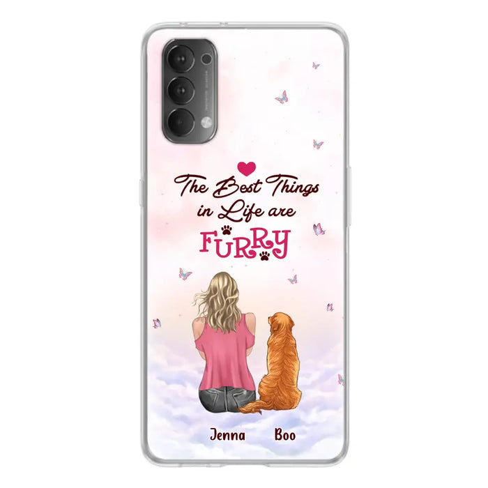 Custom Personalized Dog Mom Phone Case - Upto 5 Dogs - Gift Idea For Dog Lovers - The Best Things In Life Are Furry - Case for Xiaomi/Huawei/Oppo