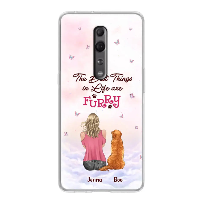 Custom Personalized Dog Mom Phone Case - Upto 5 Dogs - Gift Idea For Dog Lovers - The Best Things In Life Are Furry - Case for Xiaomi/Huawei/Oppo