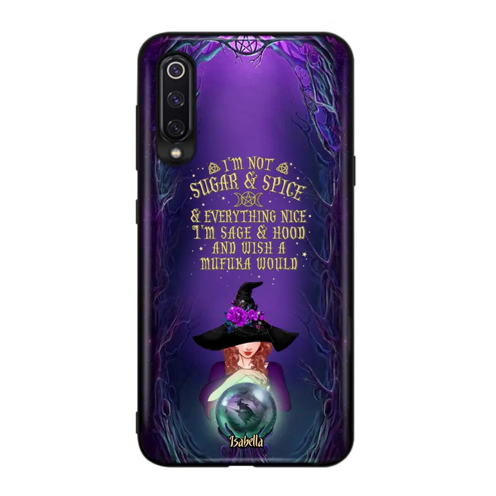 Custom Personalized Witch Phone Case - Gift Idea for Witch Lovers - I'm Not Sugar & Spice & Everything Nice - Case for Xiaomi/Huawei/Oppo