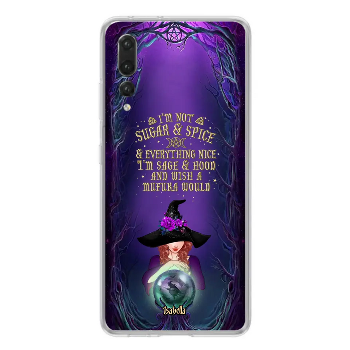 Custom Personalized Witch Phone Case - Gift Idea for Witch Lovers - I'm Not Sugar & Spice & Everything Nice - Case for Xiaomi/Huawei/Oppo