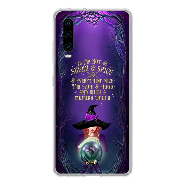 Custom Personalized Witch Phone Case - Gift Idea for Witch Lovers - I'm Not Sugar & Spice & Everything Nice - Case for Xiaomi/Huawei/Oppo