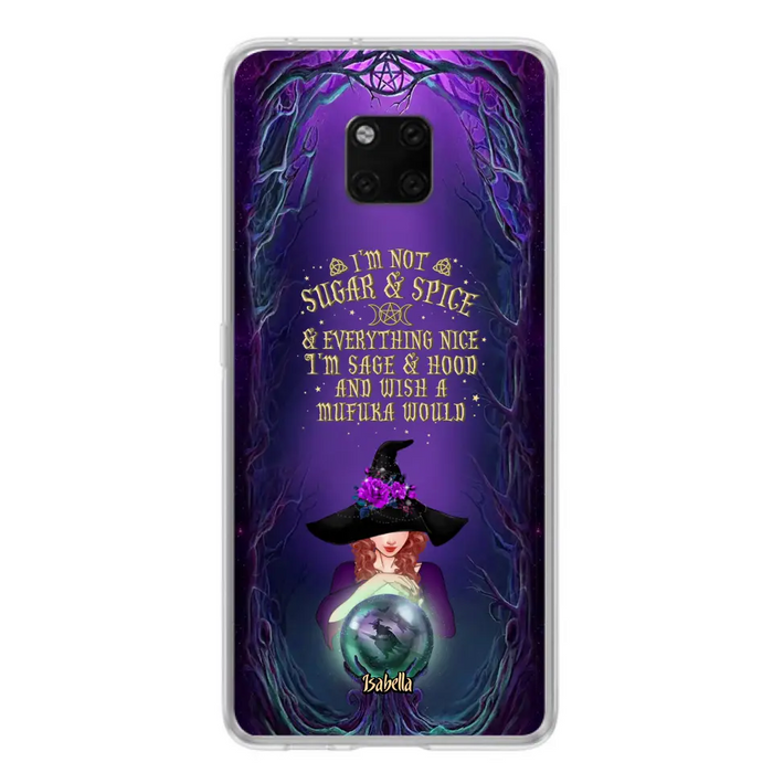 Custom Personalized Witch Phone Case - Gift Idea for Witch Lovers - I'm Not Sugar & Spice & Everything Nice - Case for Xiaomi/Huawei/Oppo