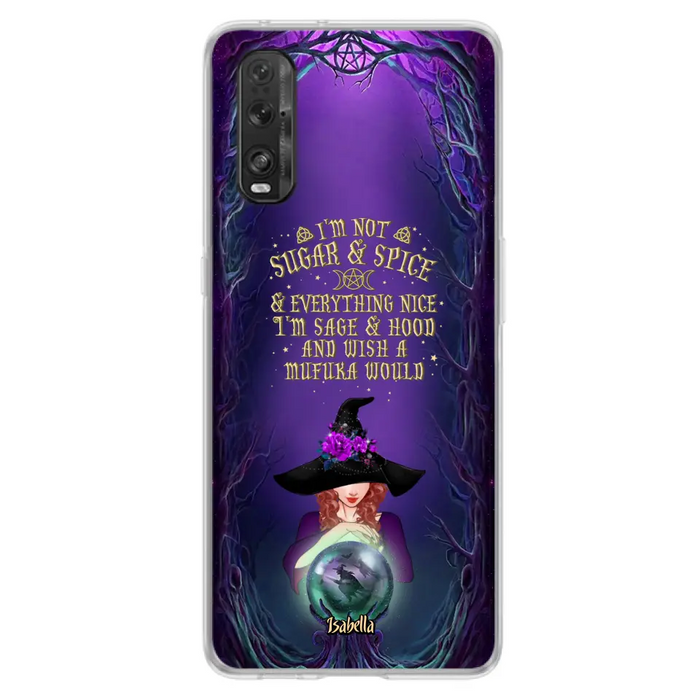 Custom Personalized Witch Phone Case - Gift Idea for Witch Lovers - I'm Not Sugar & Spice & Everything Nice - Case for Xiaomi/Huawei/Oppo