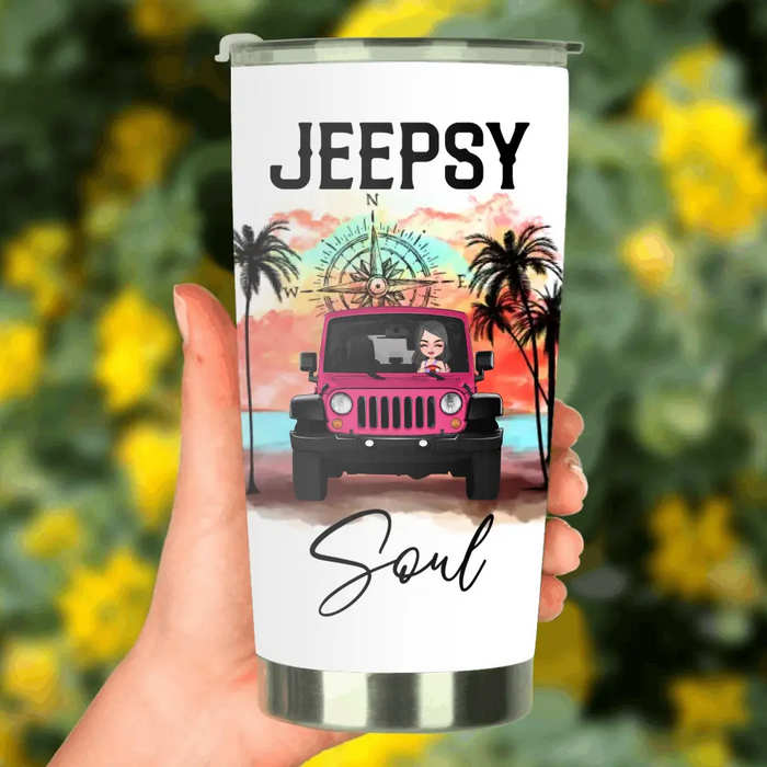 Custom Personalized Jeep Girl Tumbler - Gift Idea For Jeep/ Off-road Lovers - A Girl And Her Jeep You Wouldn't Understand