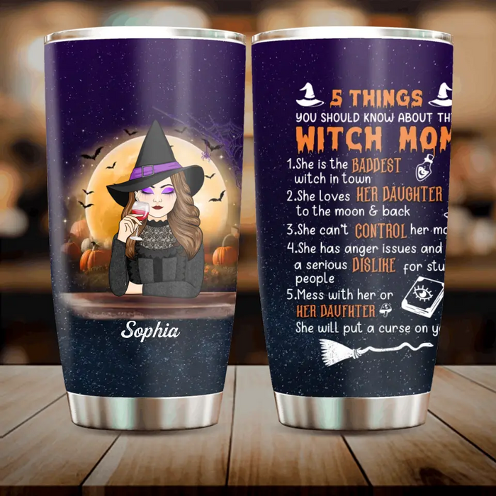 Custom Personalized Witch Mom Tumbler - Best Gift Idea For Halloween/Mom - 5 Things You Should Know About This Witch Mom