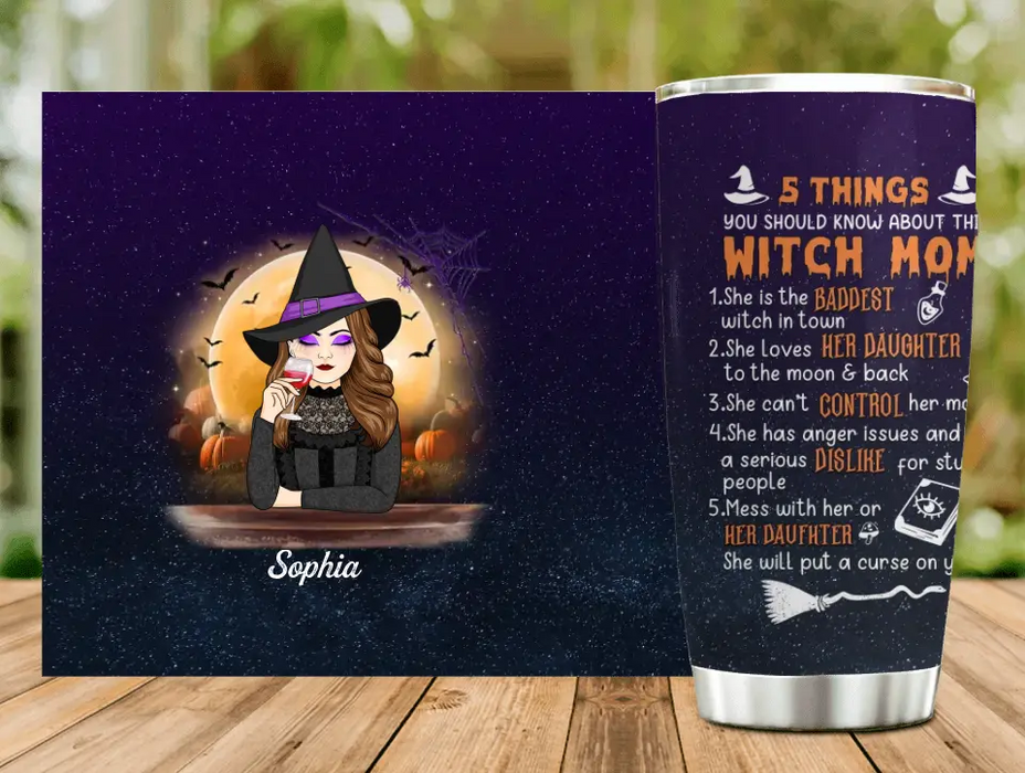 Custom Personalized Witch Mom Tumbler - Best Gift Idea For Halloween/Mom - 5 Things You Should Know About This Witch Mom