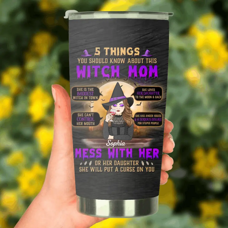 Personalized Witch Mom Tumbler - Best Gift Idea For Halloween/Mom - 5 Things You Should Know About This Witch Mom