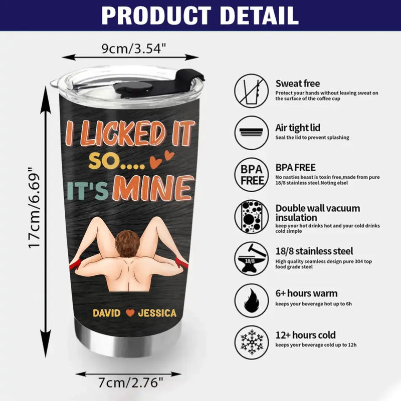 Personalized Couple Tumbler - Gift Idea For Him/Her - My Favorite Place In All The World Is Between Your Legs