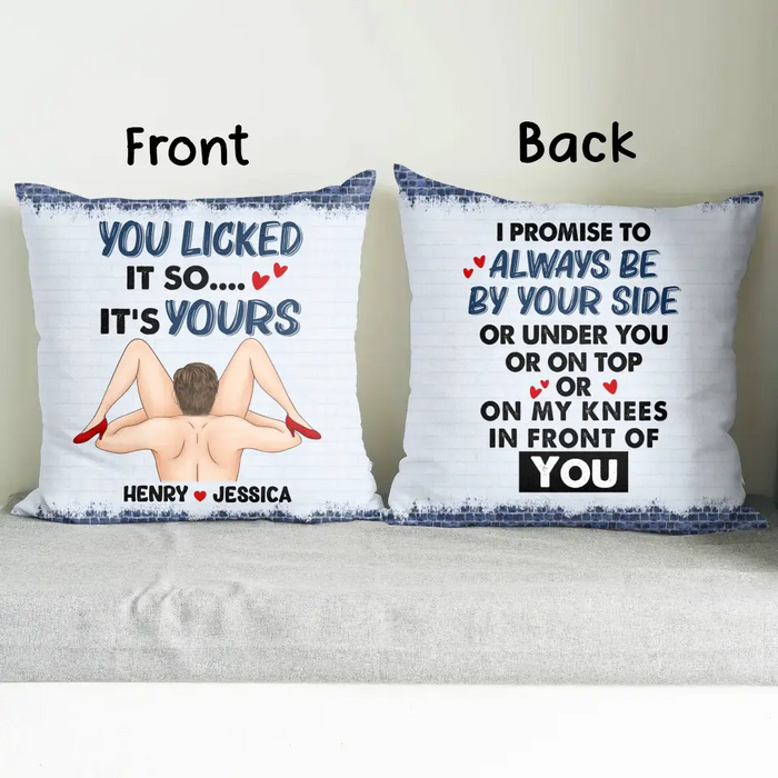 Custom Personalized Couple Pillow Cover - Best Gift Idea For Husband/ Wife/ Birthday/ Anniversary - I Promise To Always Be By Your Side