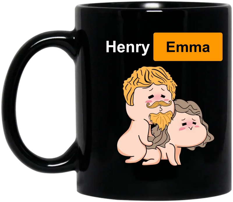 Custom Personalized Couple Coffee Mug - Best Gift Idea For Husband/ Wife/ Birthday/ Anniversary
