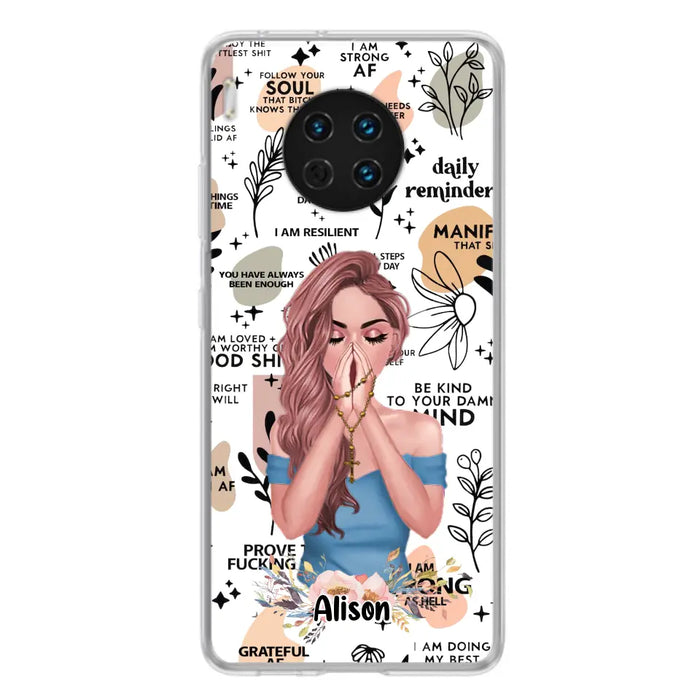 Custom Personalized Praying Girl Phone Case - Gift Idea for Girls/Friends - Case for Xiaomi/Huawei/Oppo