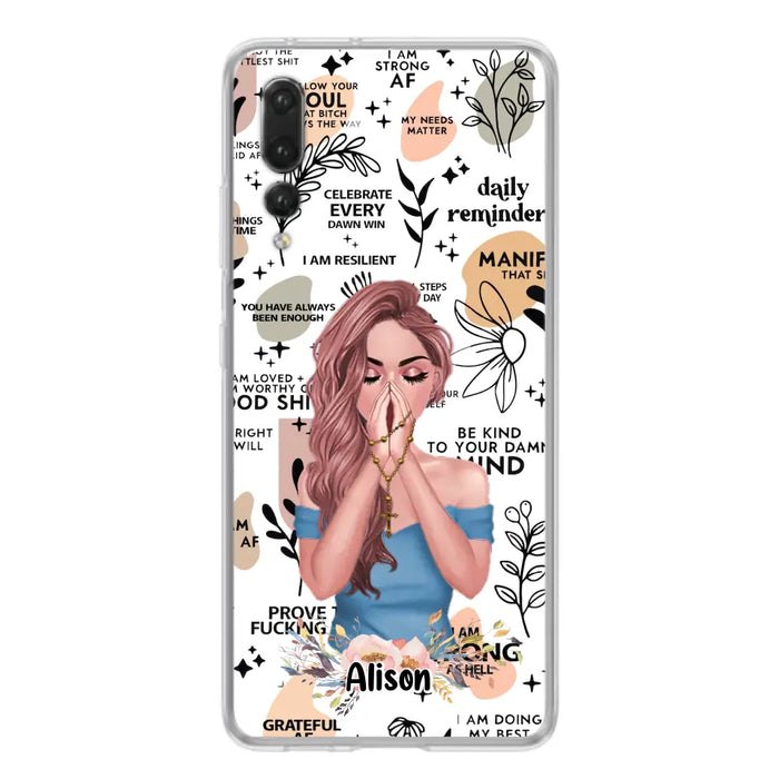 Custom Personalized Praying Girl Phone Case - Gift Idea for Girls/Friends - Case for Xiaomi/Huawei/Oppo