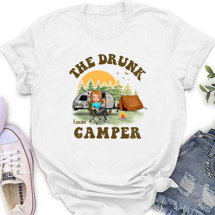 Custom Personalized Camping Shirt/Hoodie - Gift Idea for Camping Lovers/Friends - The Drunk Camper