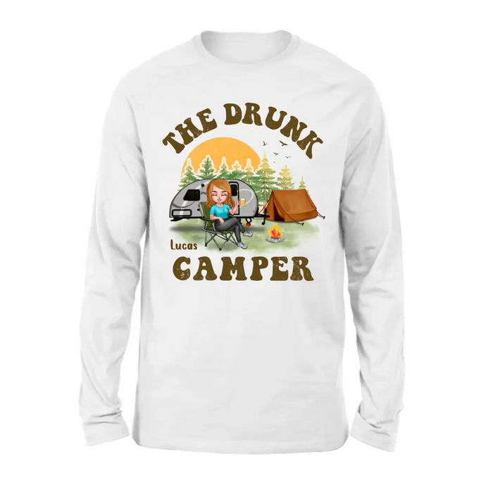 Custom Personalized Camping Shirt/Hoodie - Gift Idea for Camping Lovers/Friends - The Drunk Camper