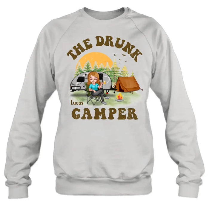 Custom Personalized Camping Shirt/Hoodie - Gift Idea for Camping Lovers/Friends - The Drunk Camper