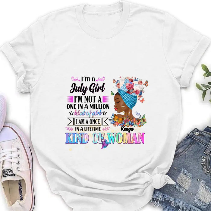 Custom Personalized Birthday Girl Shirt/Hoodie - Gift Idea For Birthday - I'm A October Girl I'm Not A One In A Million Kind Of Girl