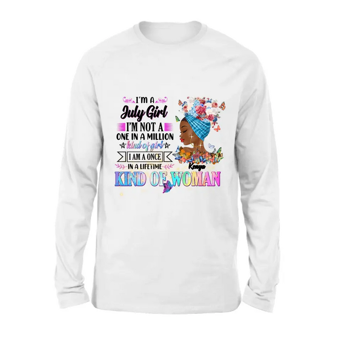 Custom Personalized Birthday Girl Shirt/Hoodie - Gift Idea For Birthday - I'm A October Girl I'm Not A One In A Million Kind Of Girl