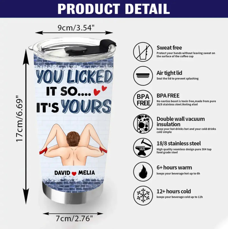 Personalized Couple Tumbler - Gift For Him/Her - I Like Your Face Especially When It's In Between My Legs