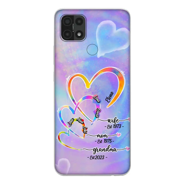 Personalized Mom Phone Case - Gift Idea For Mom/Grandma - Upto 4 Children/5 Grandchildren - Cases For Oppo/Xiaomi/Huawei