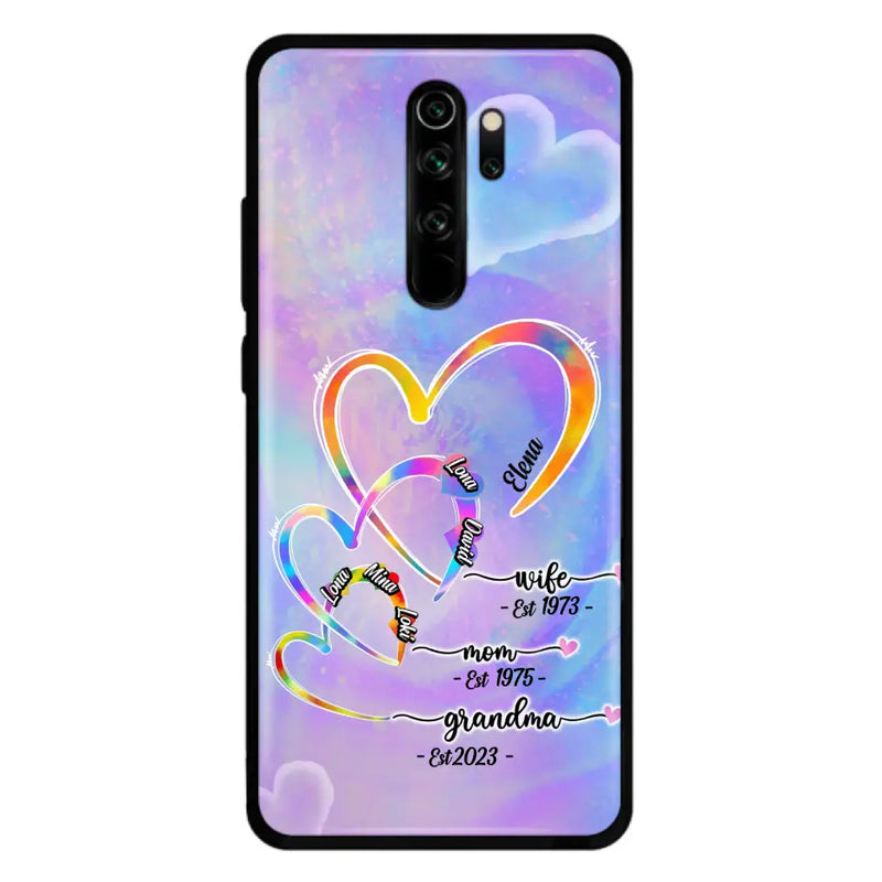 Personalized Mom Phone Case - Gift Idea For Mom/Grandma - Up to 4 Children/5 Grandchildren - Cases For Oppo/Xiaomi/Huawei