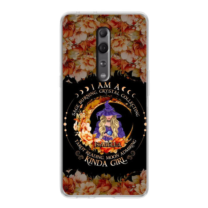 Custom Personalized Witch Phone Case - Gift Idea For Halloween - I Am A Sage Burning, Crystal Collecting, Tarot Reading, Moon Admiring Kinda Girl - Cases For Oppo/Xiaomi/Huawei