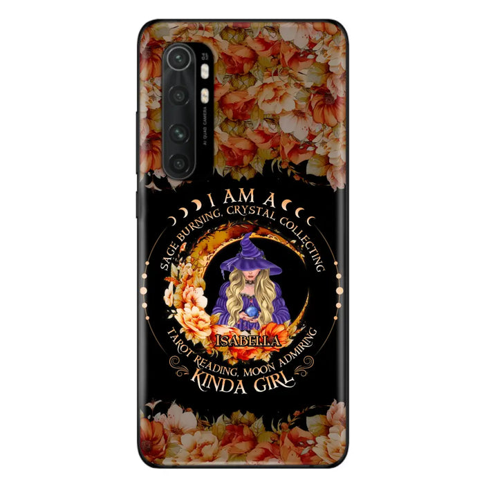 Custom Personalized Witch Phone Case - Gift Idea For Halloween - I Am A Sage Burning, Crystal Collecting, Tarot Reading, Moon Admiring Kinda Girl - Cases For Oppo/Xiaomi/Huawei