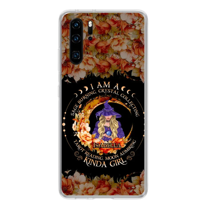 Custom Personalized Witch Phone Case - Gift Idea For Halloween - I Am A Sage Burning, Crystal Collecting, Tarot Reading, Moon Admiring Kinda Girl - Cases For Oppo/Xiaomi/Huawei