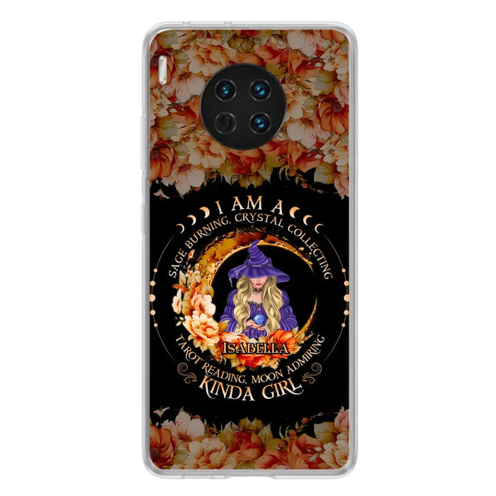 Custom Personalized Witch Phone Case - Gift Idea For Halloween - I Am A Sage Burning, Crystal Collecting, Tarot Reading, Moon Admiring Kinda Girl - Cases For Oppo/Xiaomi/Huawei