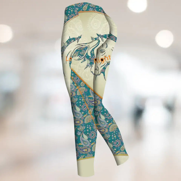 Personalized Horse Girl AOP Tank Top/Leggings - Up to 6 Horses - Gift Idea for Horse Lovers - Never Walk Alone