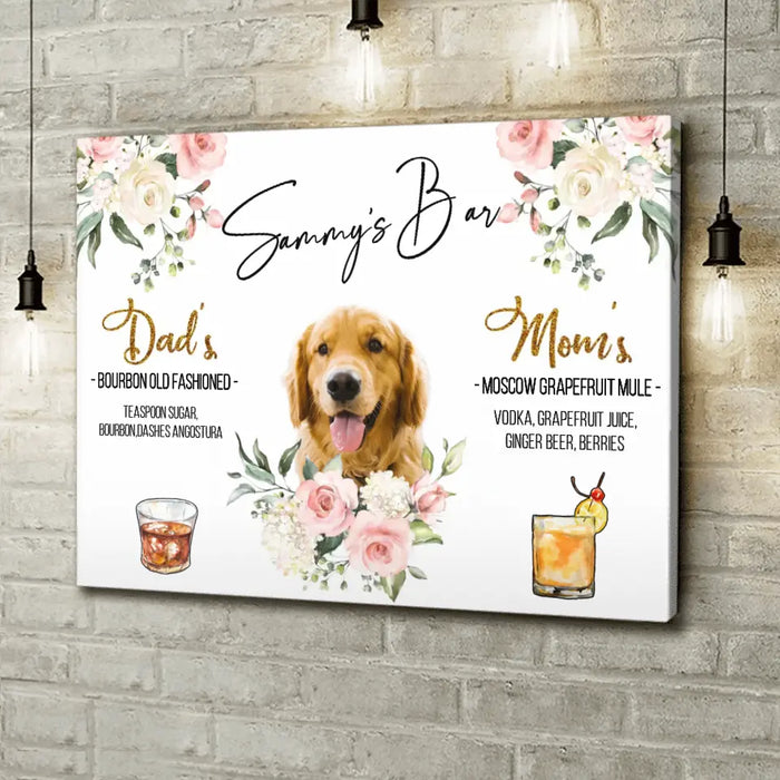 Custom Personalized Wedding Canvas - Upload Photo - Wedding/Anniversary Gift for Couple/Dog Lovers