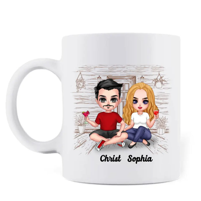 Custom Personalized Couple Coffee Mug - Gift Idea For Couple/Valentines Day - My Husband Is Totally My Most Favorite Guy Of All Time In The History Of Forever