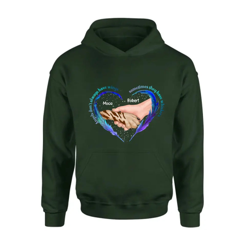Personalized Memorial Dog Shirt/Hoodie - Memorial Gift Idea for Dog Owners - Angels Don't Always Have Wings Sometimes They Have Whiskers