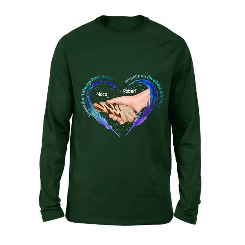 Personalized Memorial Dog Shirt/Hoodie - Memorial Gift Idea for Dog Owners - Angels Don't Always Have Wings Sometimes They Have Whiskers
