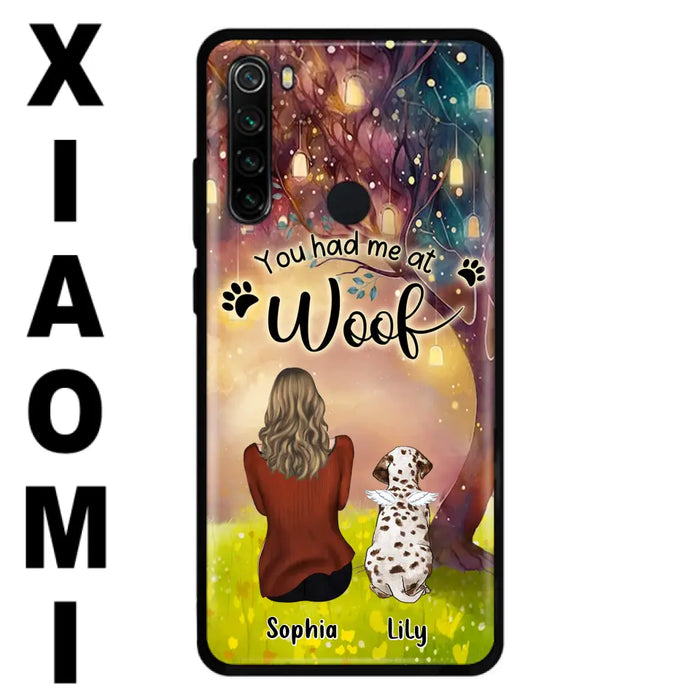 Custom Personalized Memorial Dog Mom Phone Case - Upto 3 Dogs - Memorial Gift Idea for Dog Lovers - You Had Me At Woof - Case For Xiaomi/Oppo/Huawei