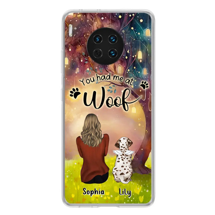 Custom Personalized Memorial Dog Mom Phone Case - Upto 3 Dogs - Memorial Gift Idea for Dog Lovers - You Had Me At Woof - Case For Xiaomi/Oppo/Huawei