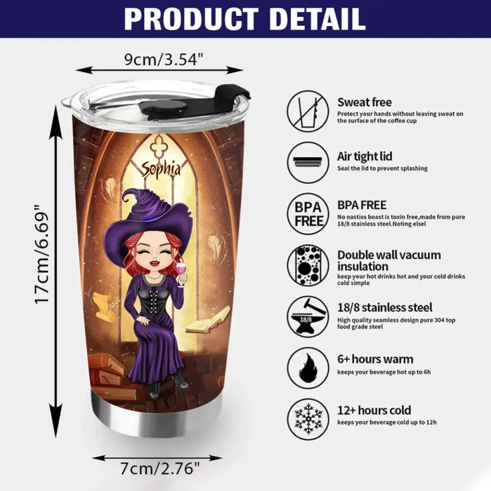 Custom Personalized Witch Teacher Tumbler - Halloween Gift Idea for Teacher/Back To School - Hogwarts Wasn't Hiring So I Teach Muggles Instead