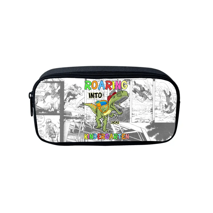 Personalized Back To School Dino Bag Sets - Gift Idea For Kids/Dino Lovers - Roaring Into 2nd Grade