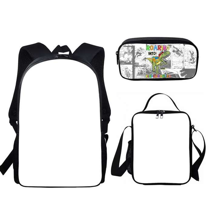Personalized Back To School Dino Bag Sets - Gift Idea For Kids/Dino Lovers - Roaring Into 2nd Grade
