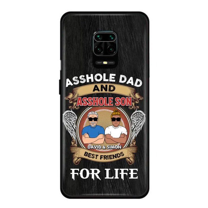 Custom Personalized Dad And Son Phone Case - Funny Gift Idea for Dad from Son - Asshole Dad And Asshole Son Best Friends For Life - Case for Xiaomi/Huawei/Oppo